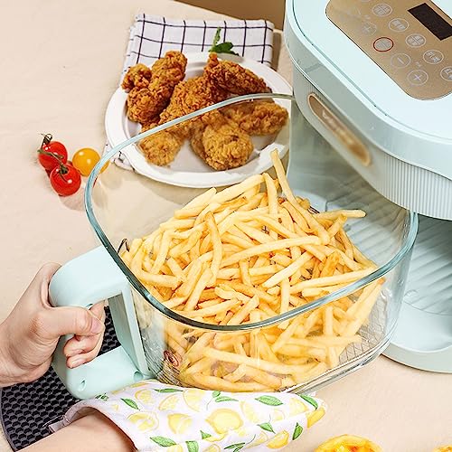 4.5l/1.1 Gallon Air Fryer Household Automatic Glass Visual Air Fryer Multi-function Touch Screen Oil-free Electric Fryer