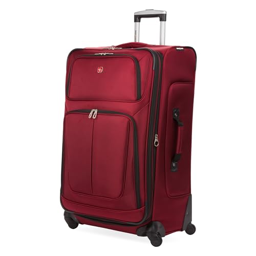 SwissGear Sion Softside Expandable Roller Luggage, Teal, 3 Piece Set (21/25/29)