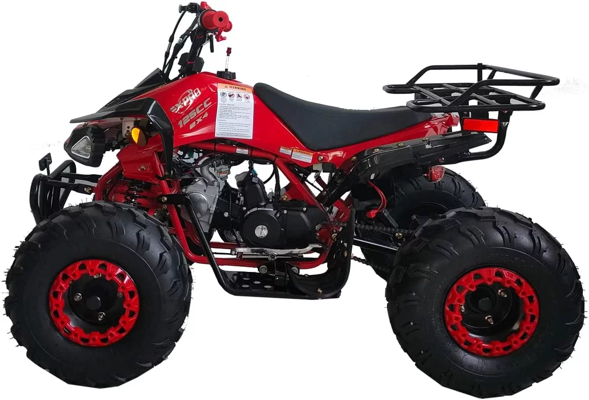 X-Pro Brand New 125cc Gas ATV, Automatic Transmission w/Reverse Remote Control Big 19"/18" Tires - Curated Treasures Market