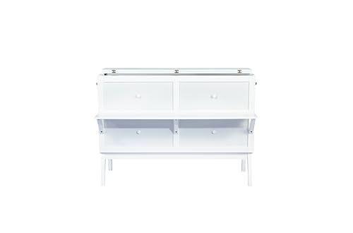 Queen Murphy Bed with Desk and Removable Shelves on Each Side, Murphy Bed Chest Murphy Bed Frame w/USB Port for Home Office, Studio or Guest Room