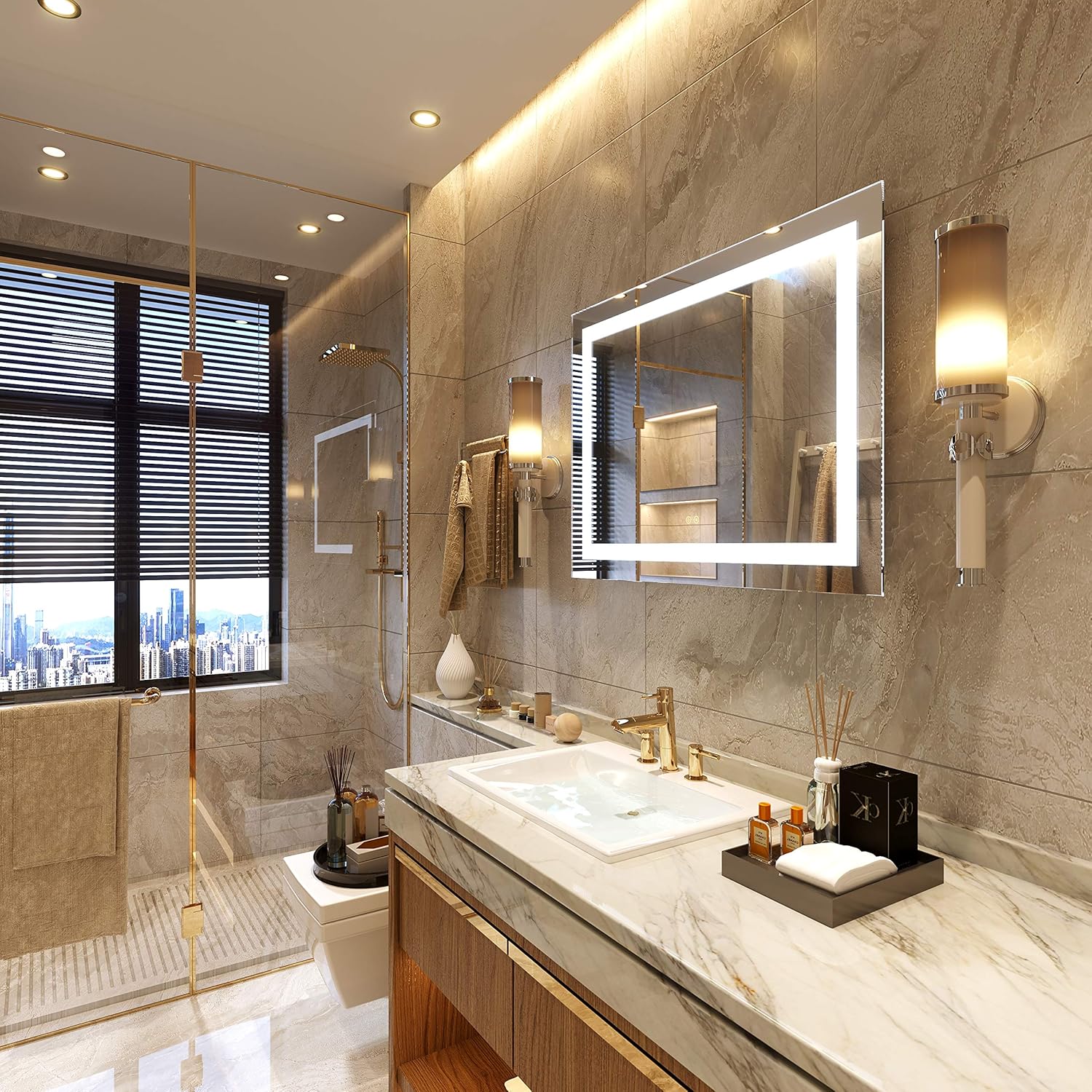 Petus PetusHouse 20 X 28 Inch LED Lighted Bathroom Mirrors