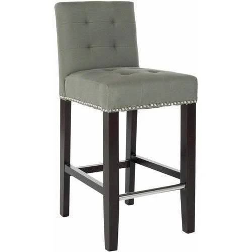 Safavieh Thompson Rustic Glam Tufted Counter Stool with Footrest