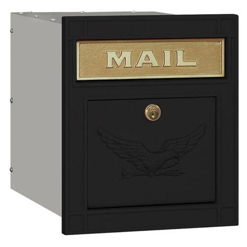 Salsbury Industries 4145p-wht Cast Aluminum Column Mailbox - Locking - Plain Door - White