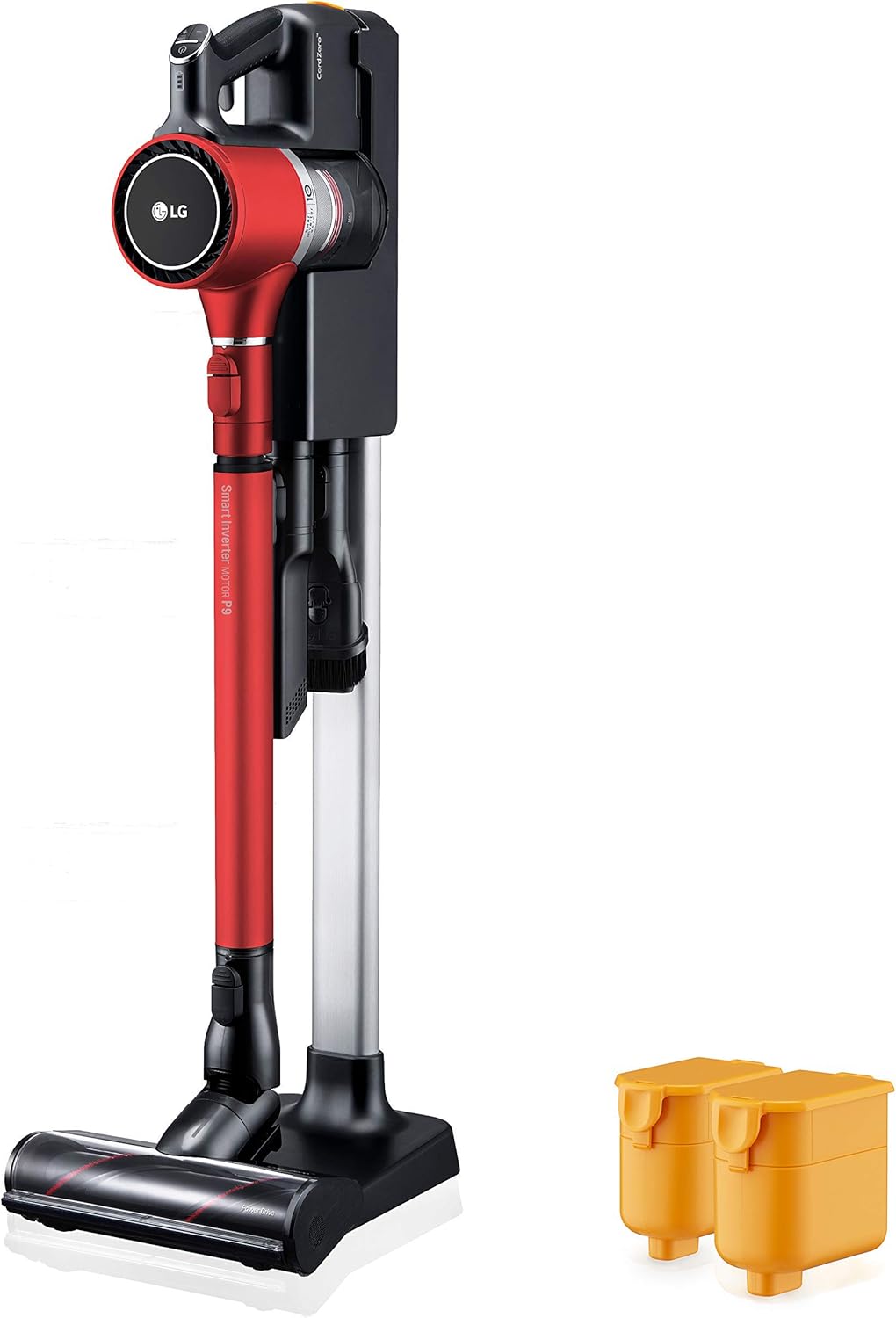 LG CordZero Cordless Stick Vacuum Cleaner, Hard Floor, Carpet, Car, Pet Hair, Powerful Suction, Extra Battery, Up to 80 Min, Lightweight, Handheld