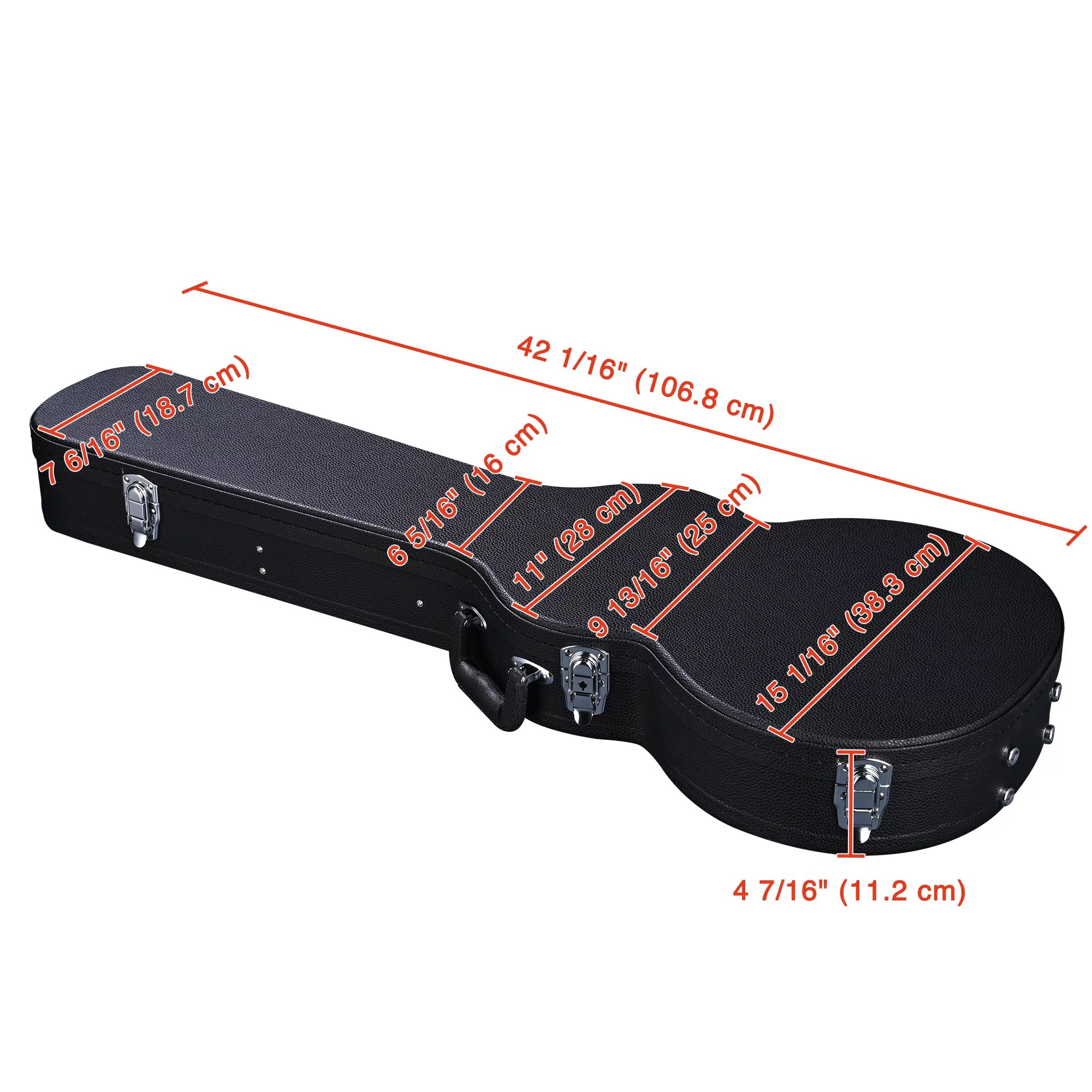 Yescom Electric Guitar Hard Case for LP Les Paul Style Electric Guitar Wooden Hard Shell Lockable - Radiant Selections