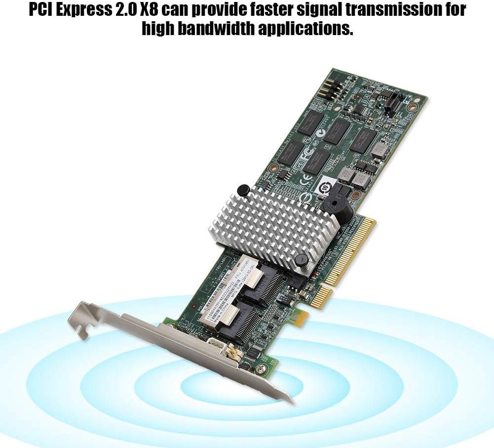 SATA/SAS Array Card PCI-E X8 6Gb/s Internal 6 Gbps SAS/SATA Ports Controller RAID Card for LSI 9260-8i /IBM M5015 46M0851 Pack of 2