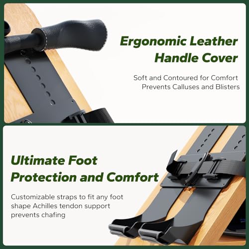 MERACH Water Rowing Machines for Home, Foldable Row Machine with 400LBS Weight Capacity, Dedicated Monitor and Comfortable Seat