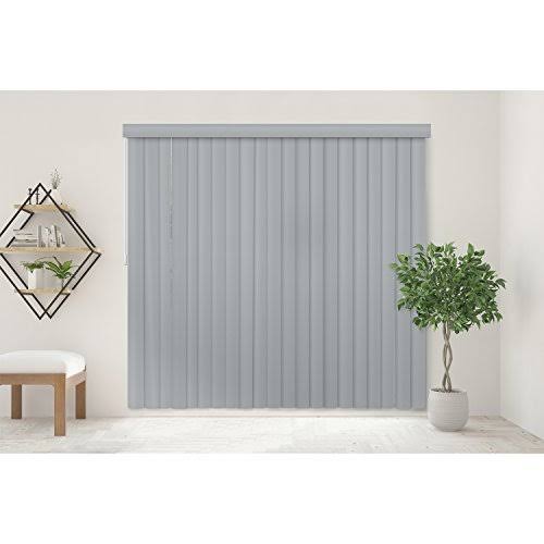 Chicology Cordless Vertical Blinds, Gray, Size: 78 inch x 84 inch