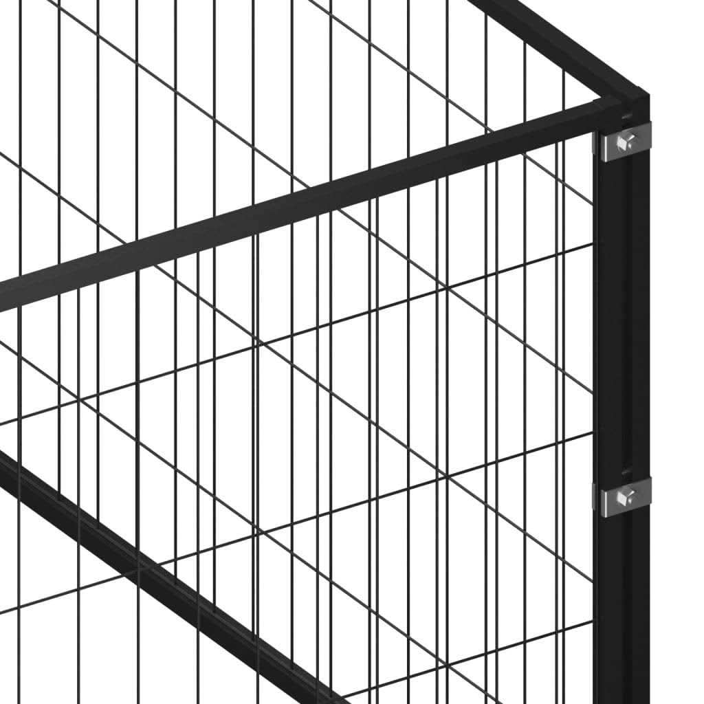 vidaXL Dog Kennel Silver Steel - Pet Supplies online store