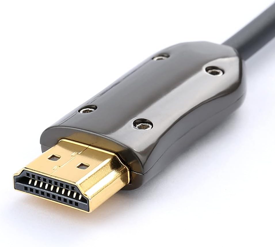 DTECH Ultra Slim 200 Feet Fiber Optic HDMI 2.0 Cable 4K at 60Hz and 18Gbps Pro Series for in-Wall Installation