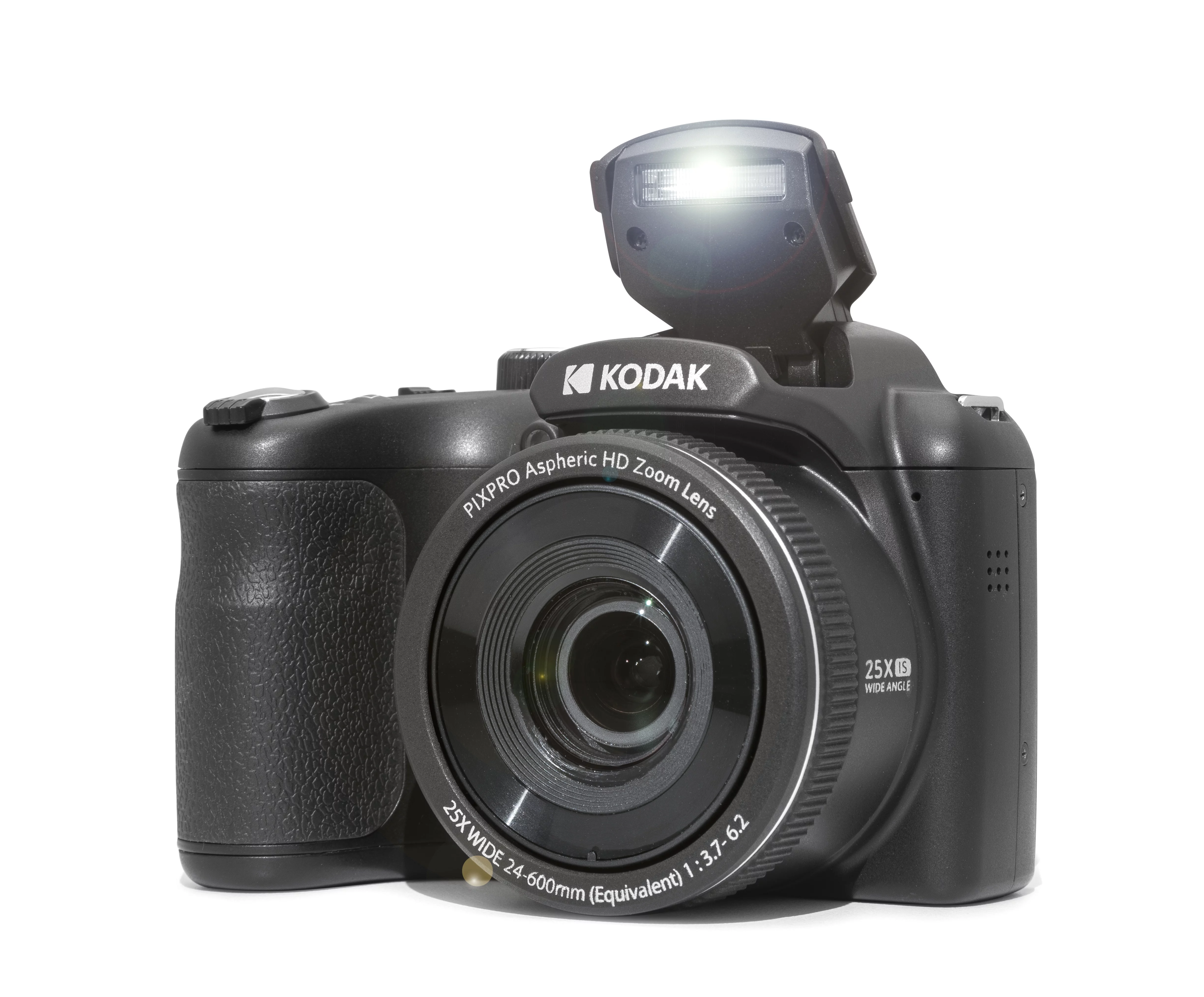 KODAK PIXPRO AZ255-BK 25x Optical Zoom Digital Camera, 16MP CMOS Sensor, 1080p Full HD Video, 3" LCD, AA Batteries