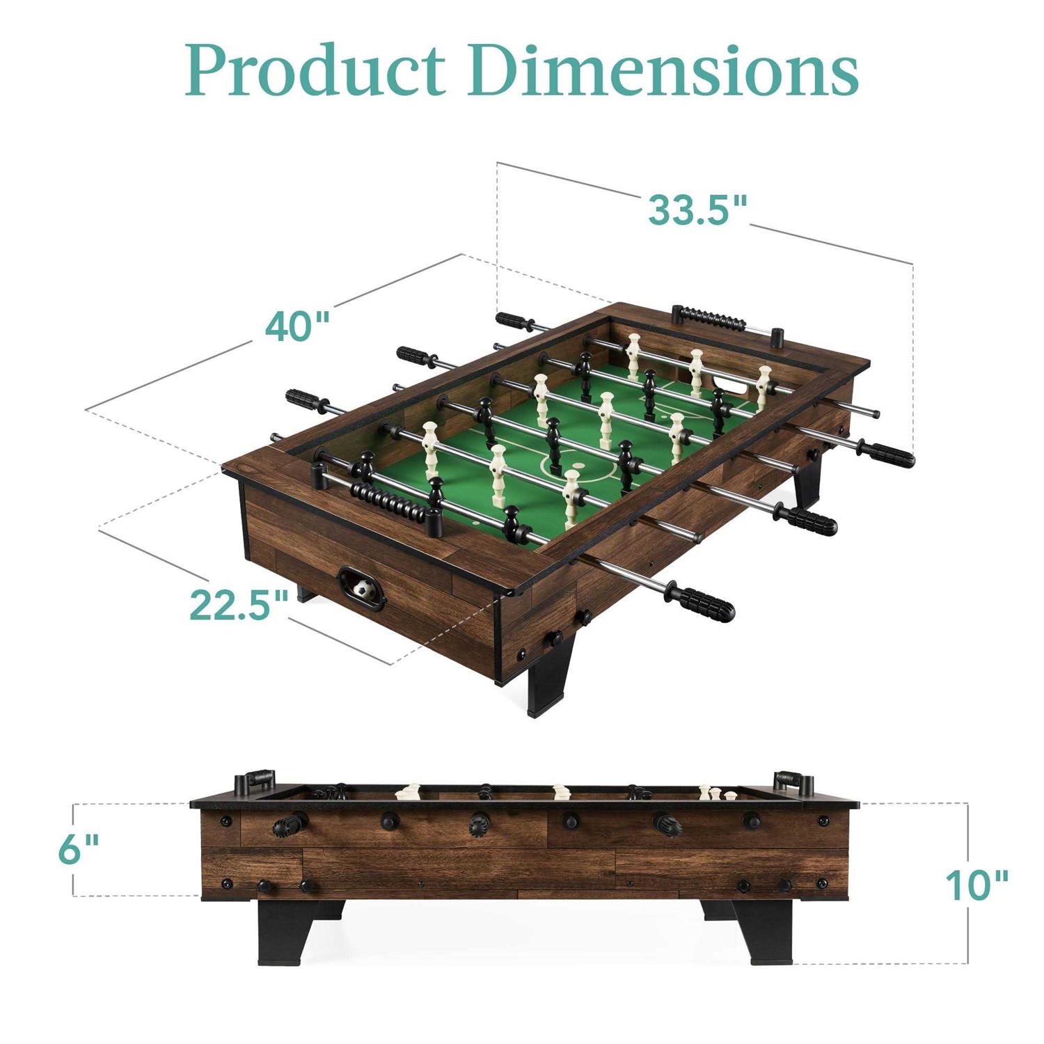 Best Choice Products 40in Tabletop Foosball Table Arcade Table Soccer for Home - Sports Supplies Online Store