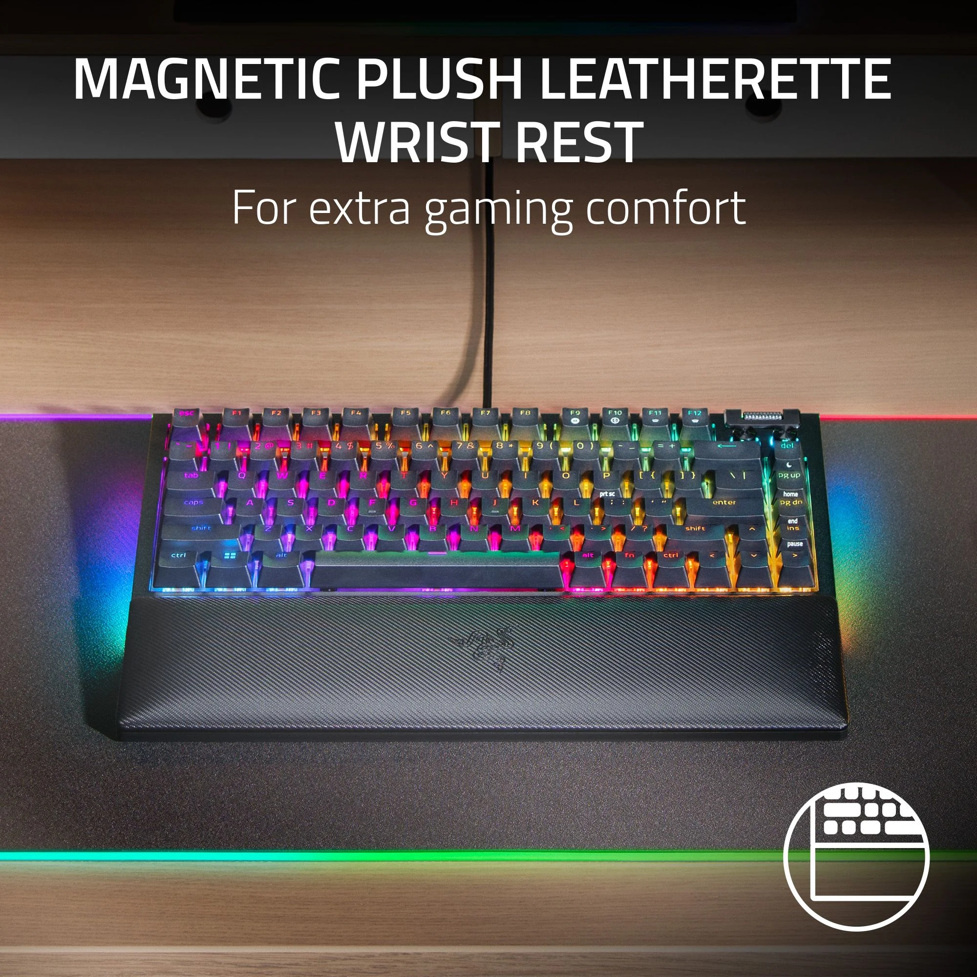 Razer BlackWidow V4 75% Hot-Swappable Mechanical Gaming Keyboard, RGB Chroma, Black - Radiant Selections