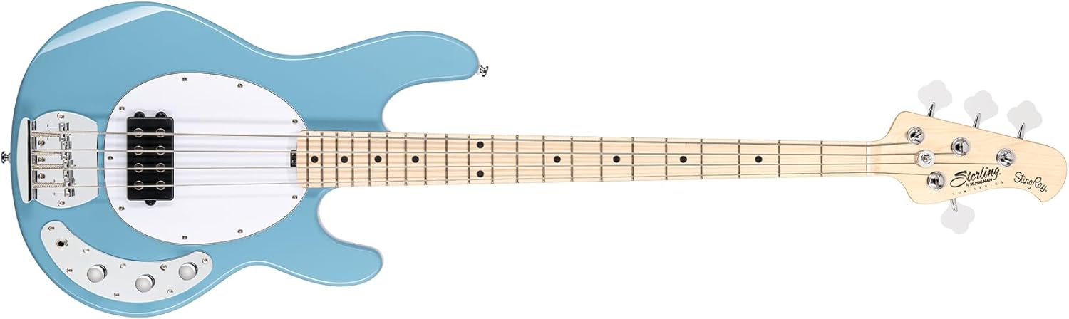 Sterling By Music Man StingRay RAY4 Bass Guitar - Chopper Blue