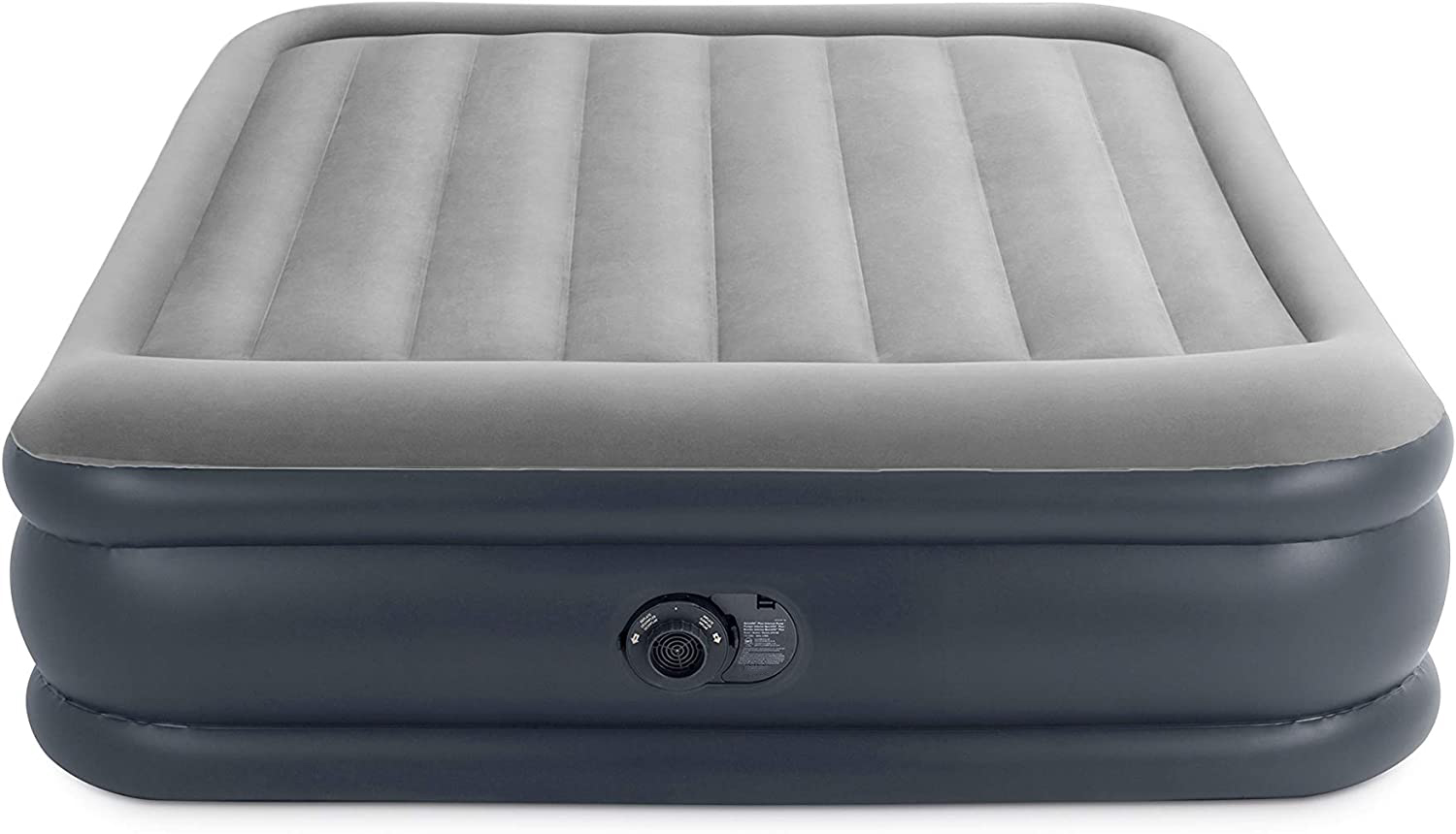 Air Mattress Queen With Built In-Pump - Standard Series Pillow Rest Raised Airbed(Grey)