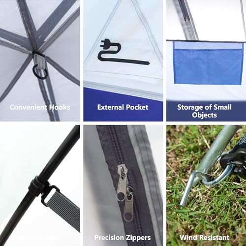 ASFANES 2-12 Person Tents for Camping Waterproof, Backpack Double Layer Camping Tents, Perfect Picnics, Fishing and Backyard Camping