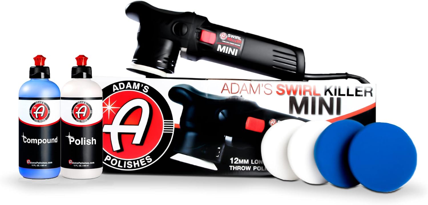 Adam&rsquo;s Swirl Killer 12mm Polisher - Orbital Polishing Paint Correcting Buffer Tool - Car Scratch Remover, Correcting Polish