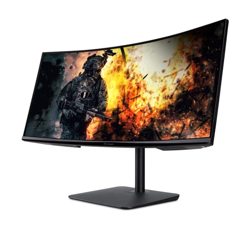 acer AOPEN Curved Zero-Frame Full HD Gaming Monitor - Smart Home Appliances