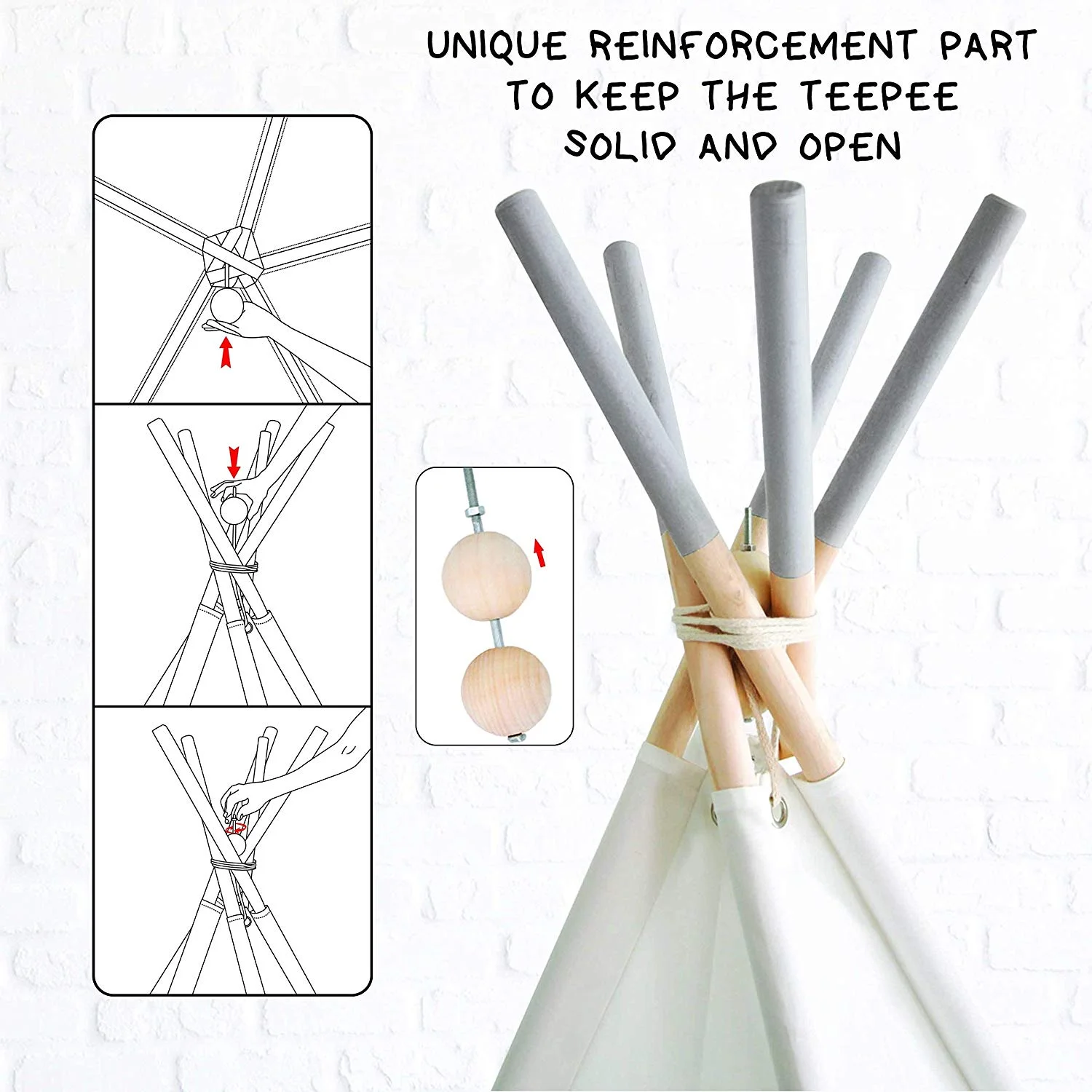 Indian Teepee Tent Kids play tent teepee tent for kids,play house,indoor ourdoor teepee tent/play house,100% Natural Cotton Linen Canvas Teepee Tent