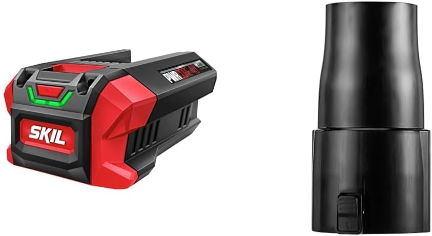 Skil PWRCore 40 4.0Ah Lithium Battery & SNR0001 Round Nozzle for BL4713 Blowers