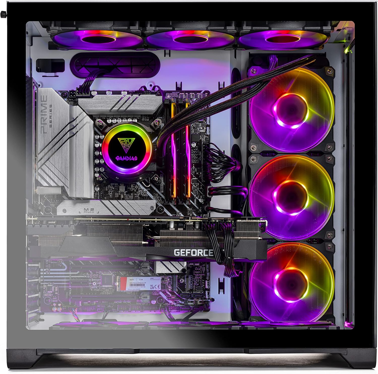 Skytech Gaming Prism II Gaming PC Desktop – Intel Core i9 12900K 3.2 GHz, RTX 3090, 1TB NVME Gen4 SSD, 32G DDR5 RGB, 850W Gold PSU, 360mm AIO