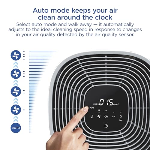 Clorox Air Purifiers for Home, True HEPA Filter, XL Rooms up to 2,220 sq ft, Removes 99.9% of Mold, Viruses, Wildfire Smoke, Allergens, Pet Allergies