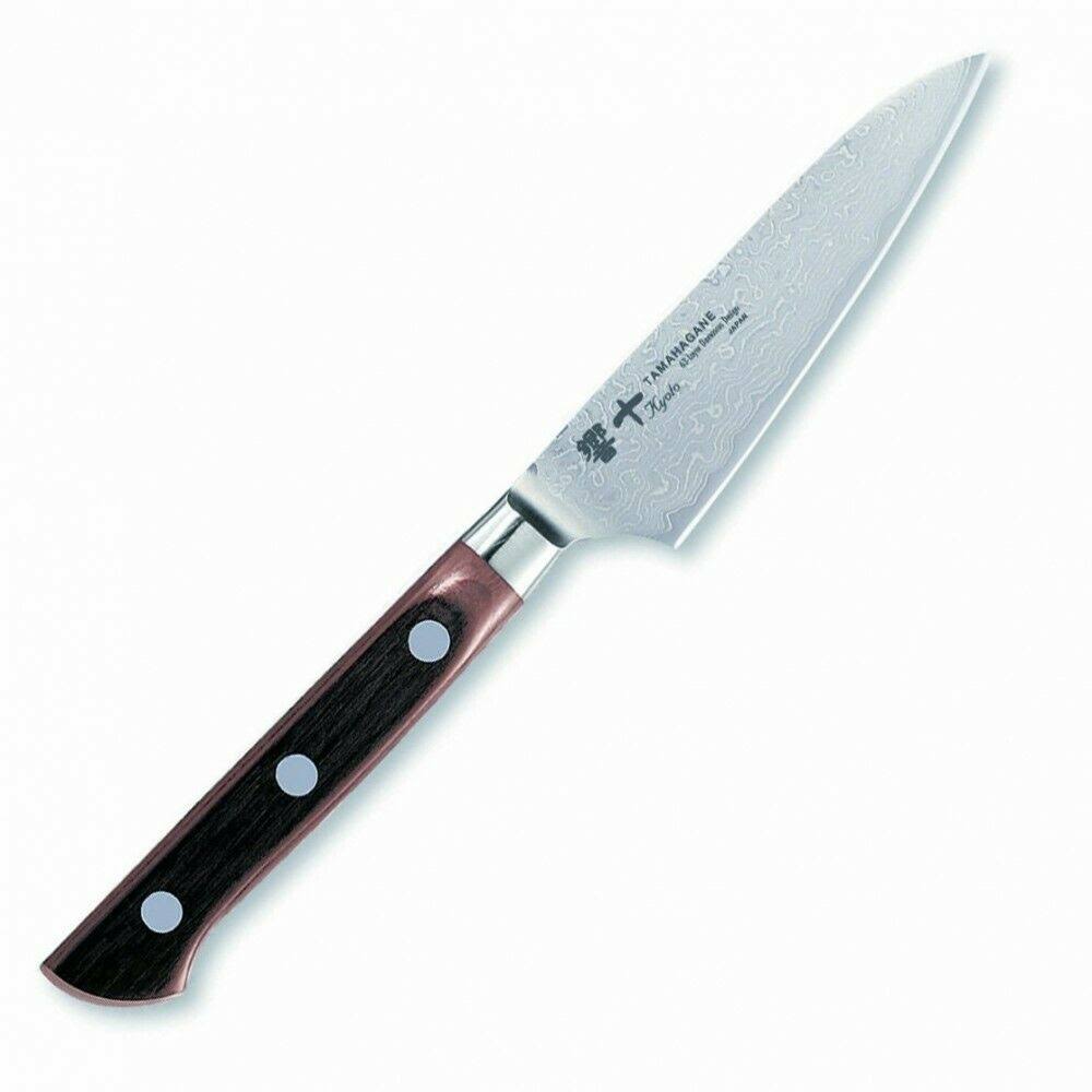 Tamahagane Kyoto 63 Layer Damascus Paring Japanese Knife 90mm KP-1109