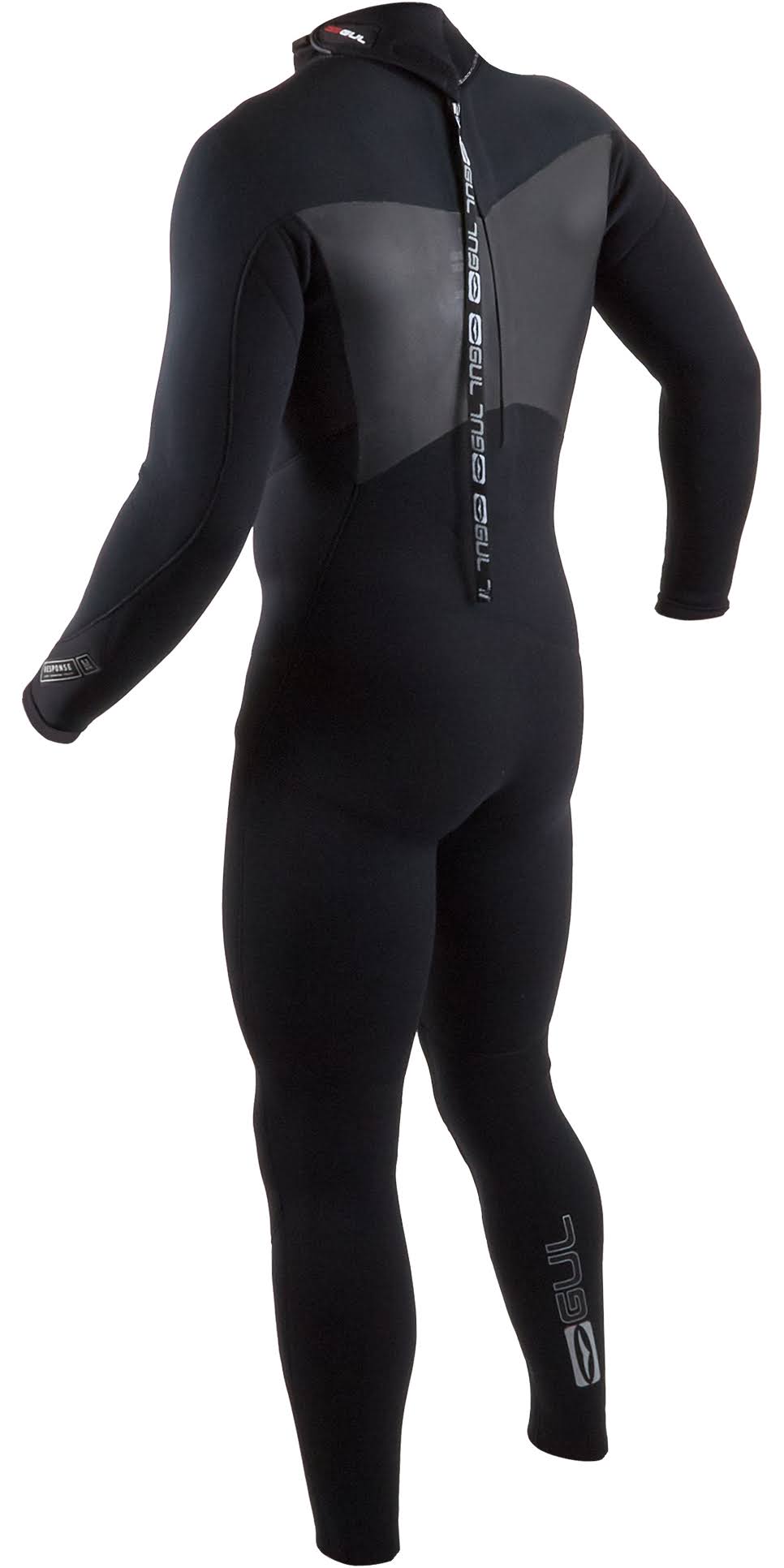 Gul Mens 3/2mm Response Back Zip Wetsuit - Black 2020