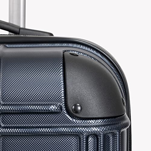 Ben Sherman Nottingham Lightweight Hardside 4-Wheel Spinner Travel Luggage, Charcoal, 28-Inch Checked