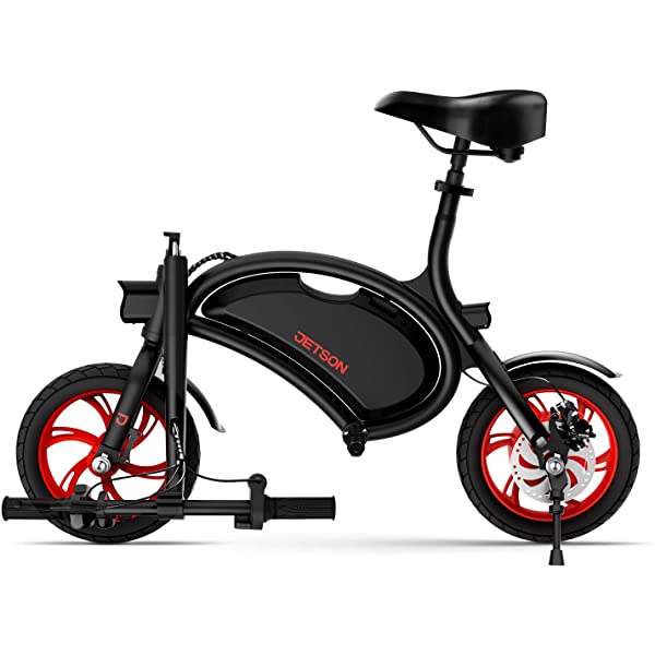 Jetson Electric Bike Bolt Folding Electric Bike, with Pegs - with LCD Display, Lightweight & Portable with Carrying Handle, Travel Up to 15 Miles