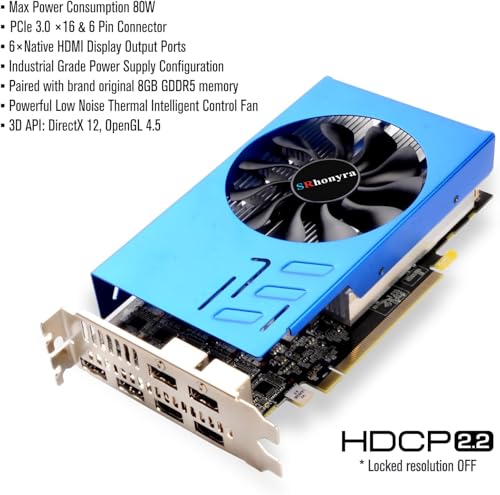 GTX 750 Ti 4GB Graphics Card GDDR5 Dual Slot 4HDMI Monitor Video Card 128-Bit PCIe Bus Powered