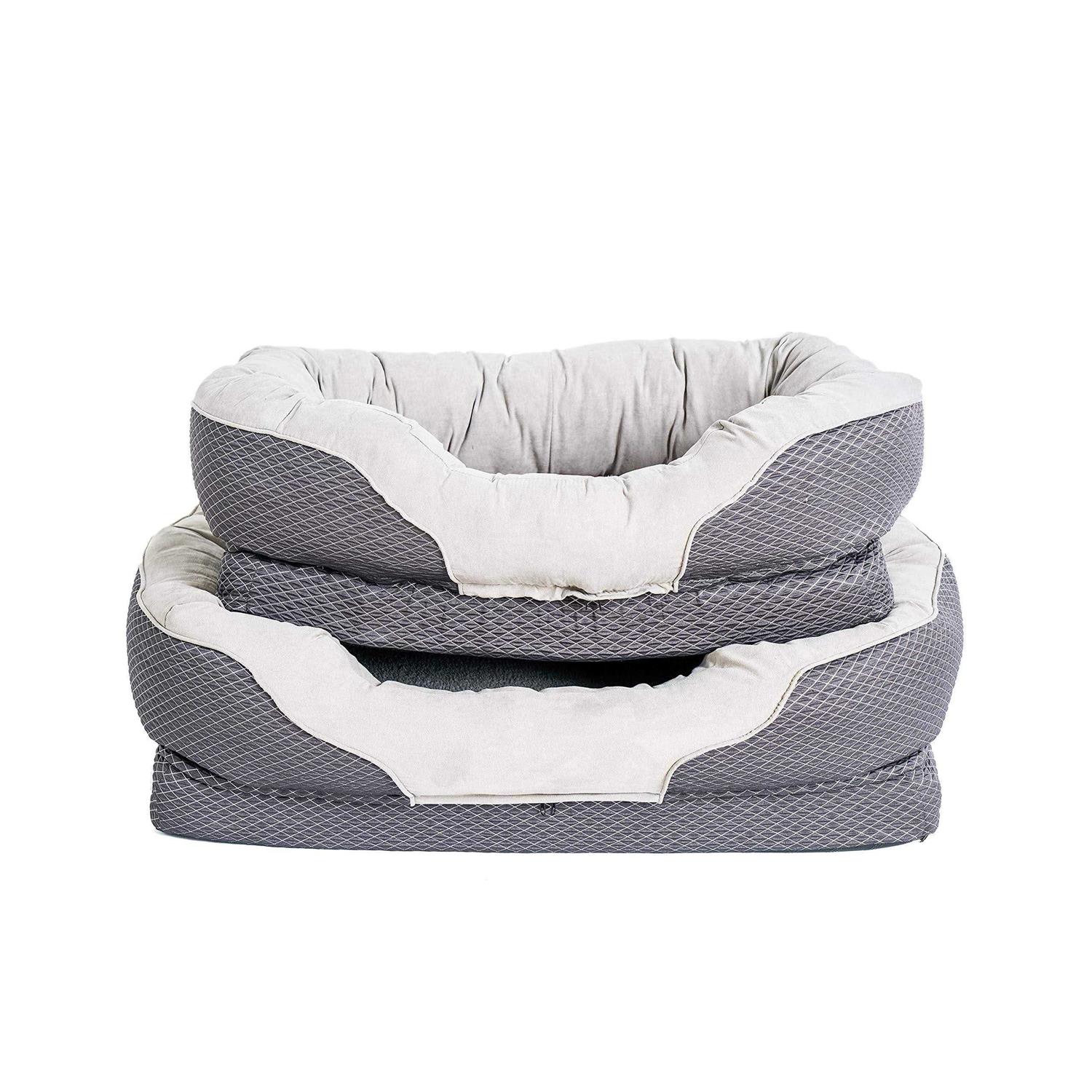 BarksBar Gray Orthopedic Dog Bed - Pet Supplies online store