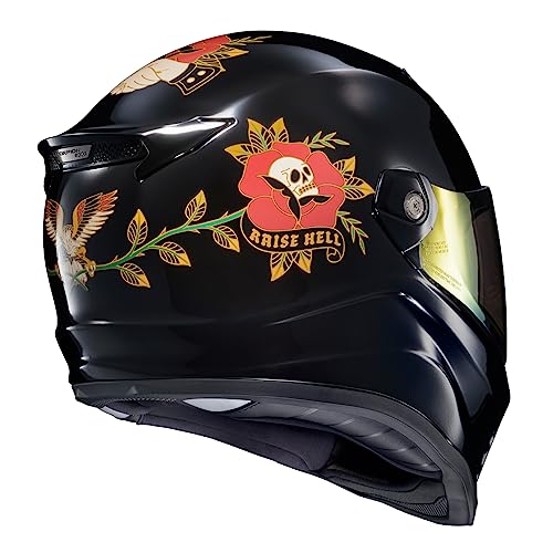 ScorpionEXO Covert FX Full Face Adult Motorcycle Helmet Street Fighter Style with Bluetooth Ready Speaker Pockets DOT ECE 22.06 Approved Unisex