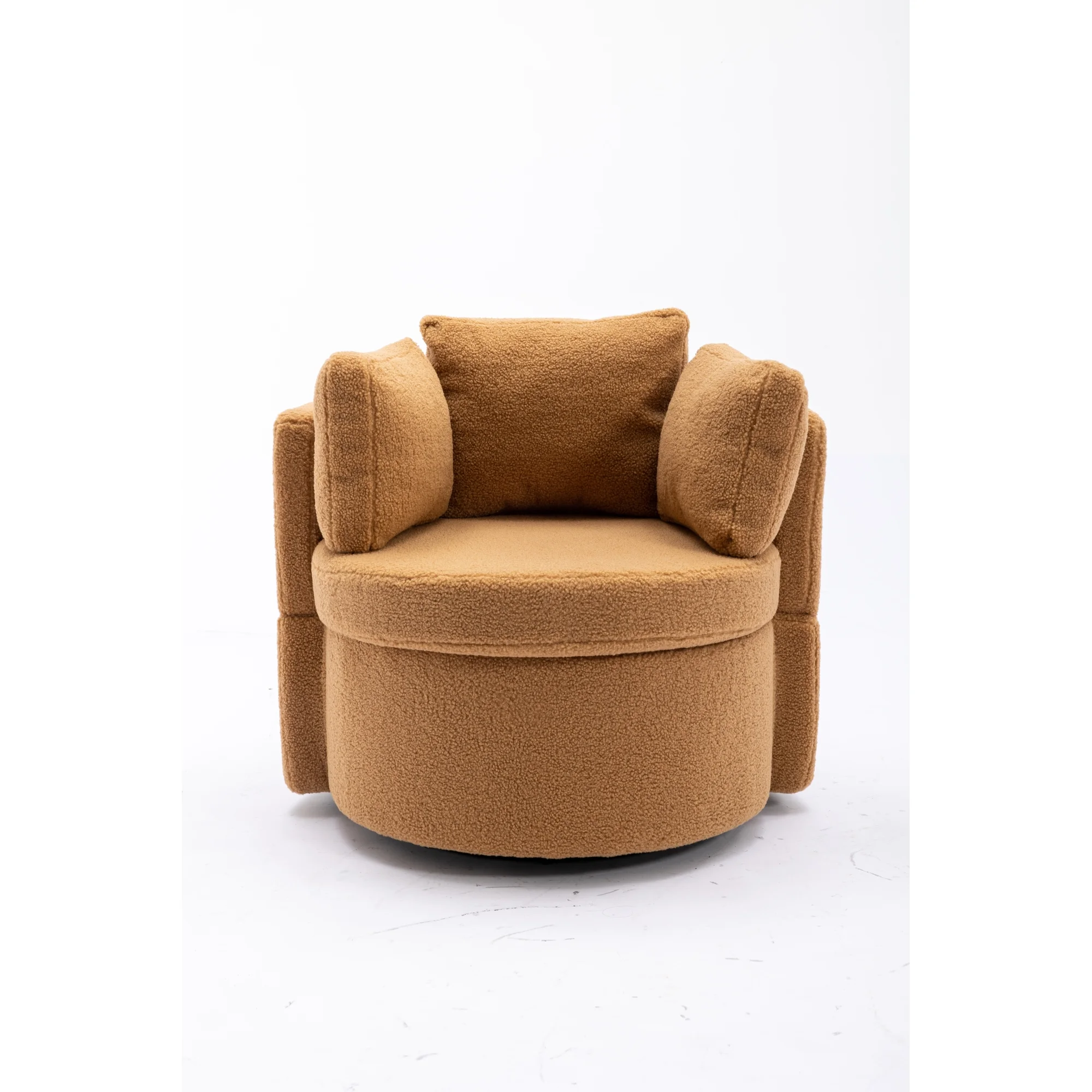 Swivel And Storage Chair For Living Room,Brown