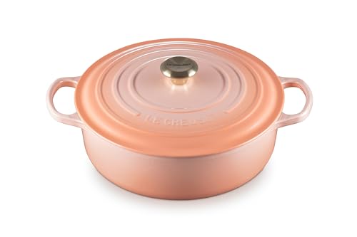 Le Creuset Enameled Cast Iron Signature Round Wide Dutch Oven, 6.75 qt., Cerise