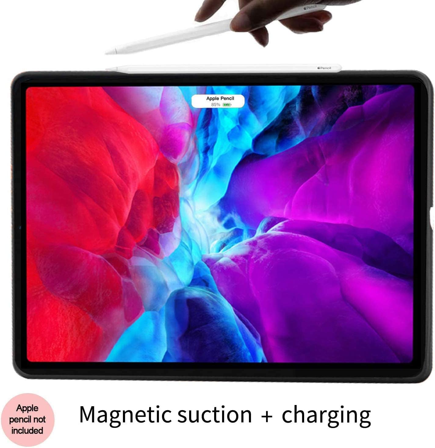 Gexmil for New iPad Pro 11 Case 2nd Generation 2020&2018, Made from Real Leather Cover Cowhide,Pattern-Brown
