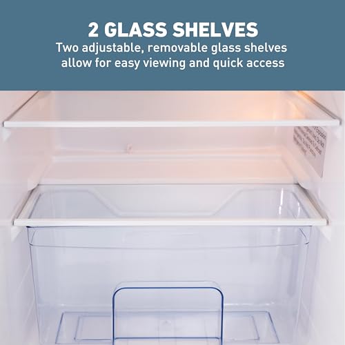 West Bend Mini Fridge with Freezer Retro-Styled for Home Office or Dorm