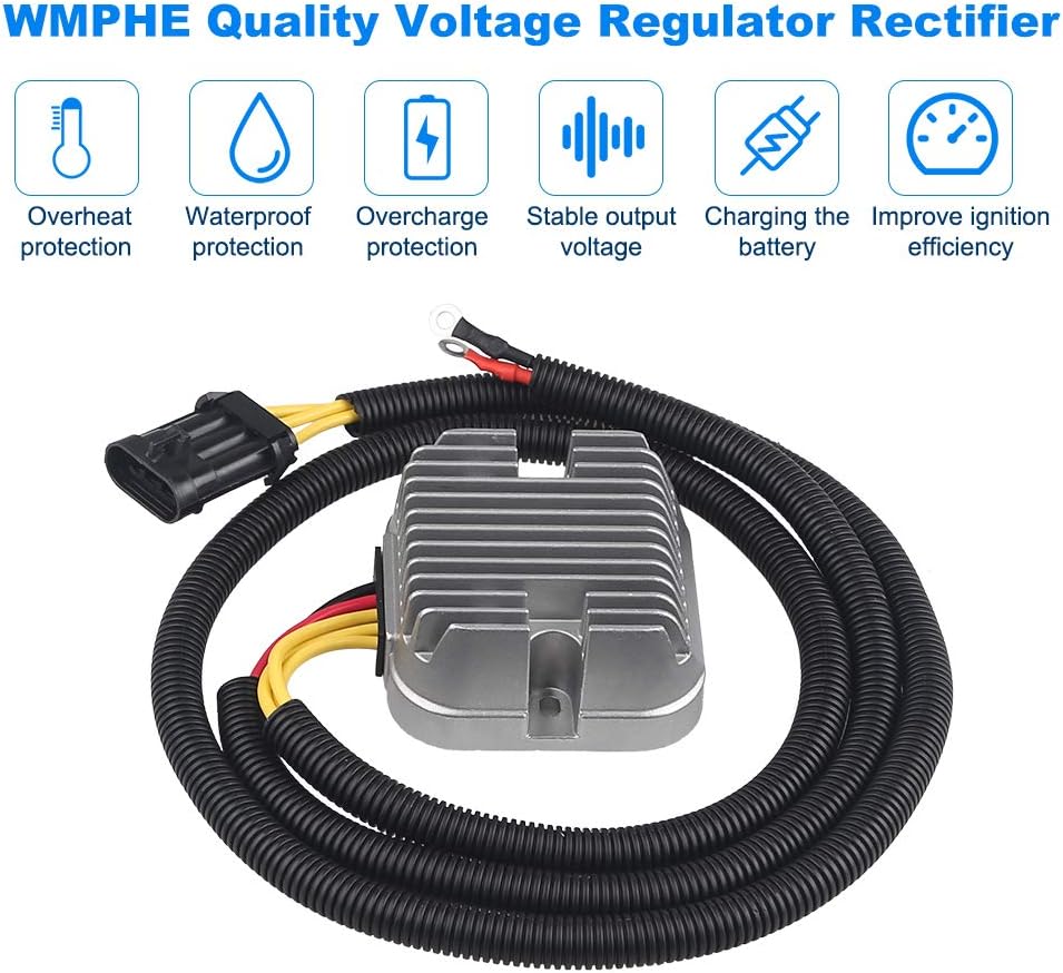 WMPHE Compatible with 4014543 Voltage Regulator Rectifier Polaris Sportsman 450 HO 570 ETX SP 570 X2 570 2014 2015 2016 2017 2018, 4014405, 4015230