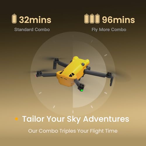 X1 Fly More Combo, Drone with Camera 4K for Adults, 8K Photo, Under 249g, 50000ft Transmission, 96-Min Flight Time with 3 Batteries