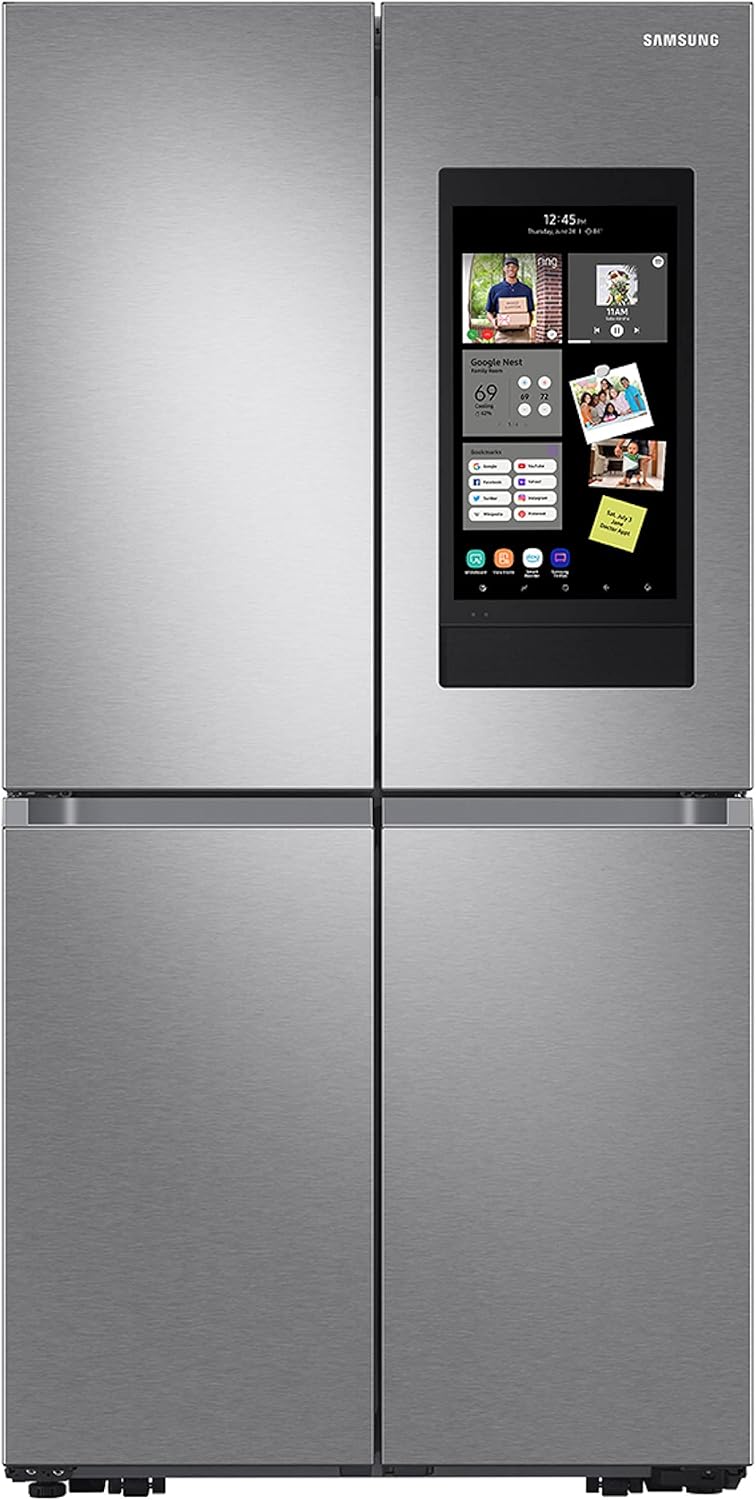 SAMSUNG 29 Cu Ft Smart 4-Door Flex Refrigerator w/ Family Hub and Alexa Built-In, Beverage Center, Dual Ice Maker, Energy Star Certified