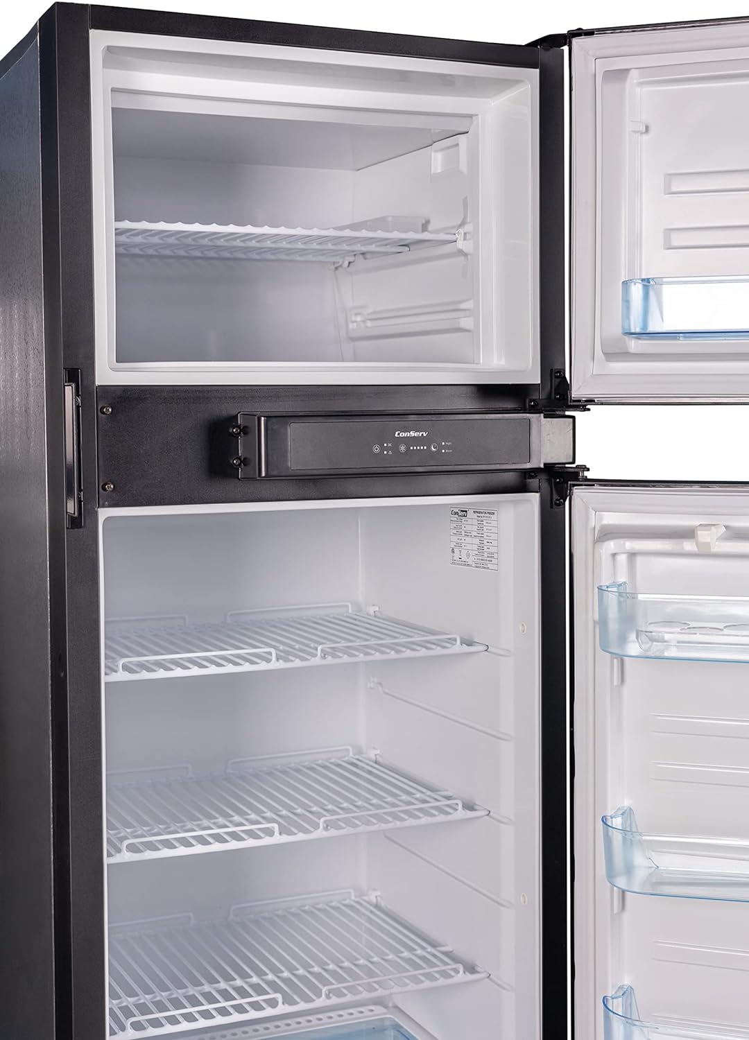 12V/DC Refrigerator Freezer 10cf Stainless for RV BOAT OFF-GRID 2 Doors - Smart Home Appliances