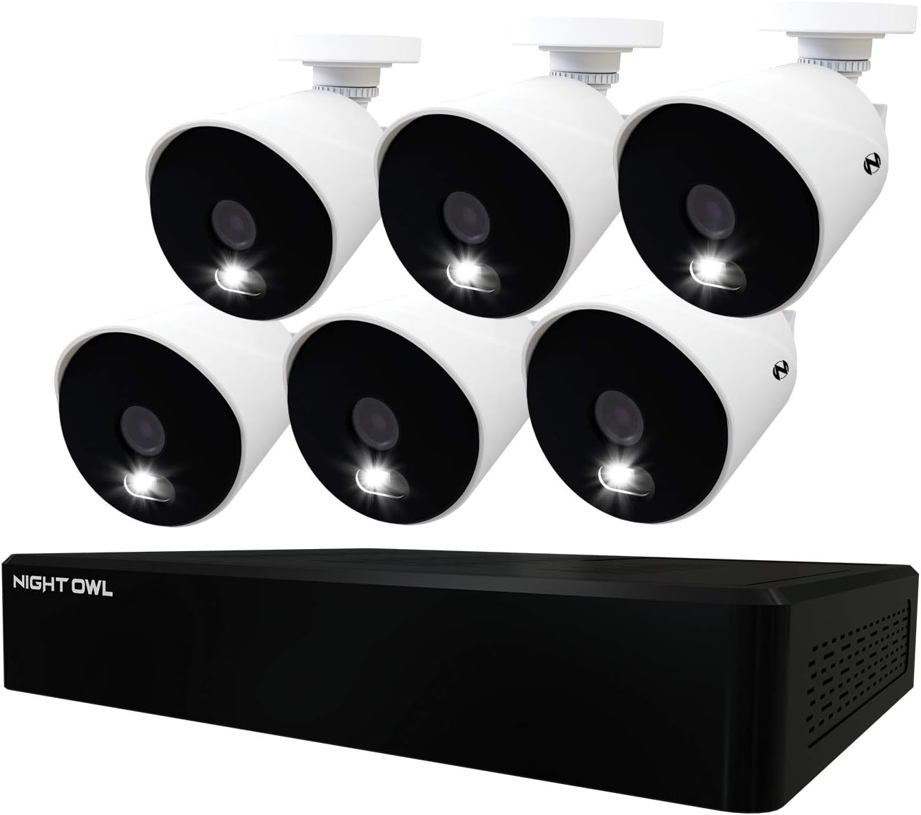 Night Owl CCTV Video Home Security Camera System with 6 Wired 4K Ultra HD Indoor/Outdoor Cameras with Night Vision (Expandable up to a Total of 12