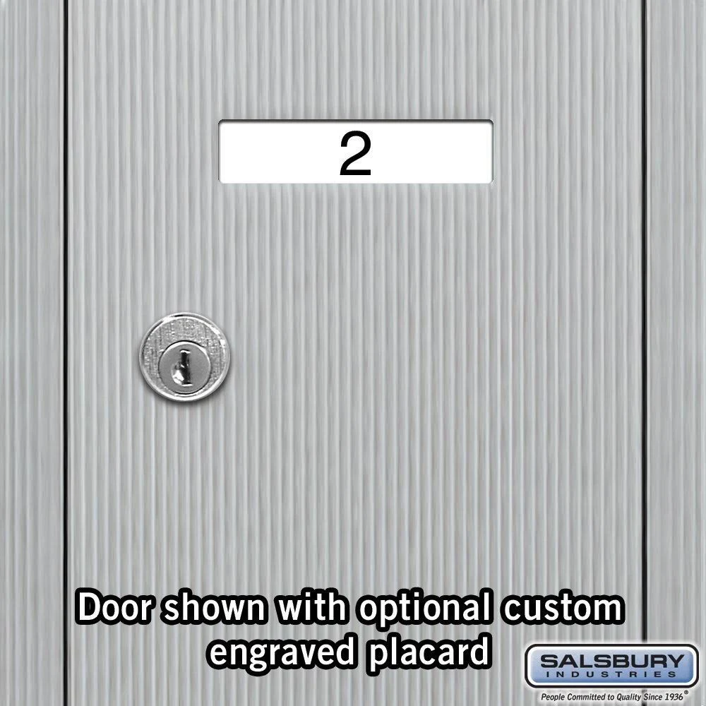 Salsbury Industries 3506ASU Vertical Mailbox - 6 Doors - Aluminum - Surface Mounted - USPS Access