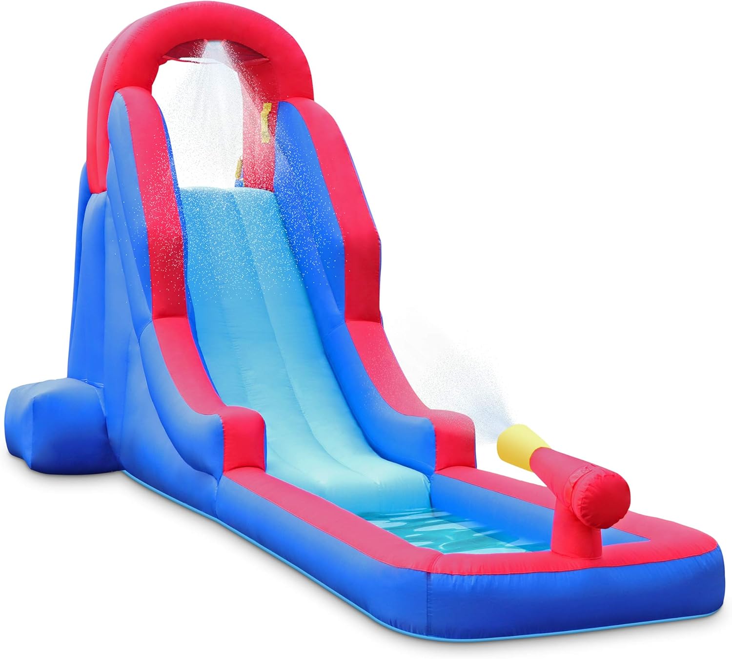 Deluxe Inflatable Water Slide Park – Heavy-Duty Nylon for Outdoor Fun - Climbing Wall, Slide