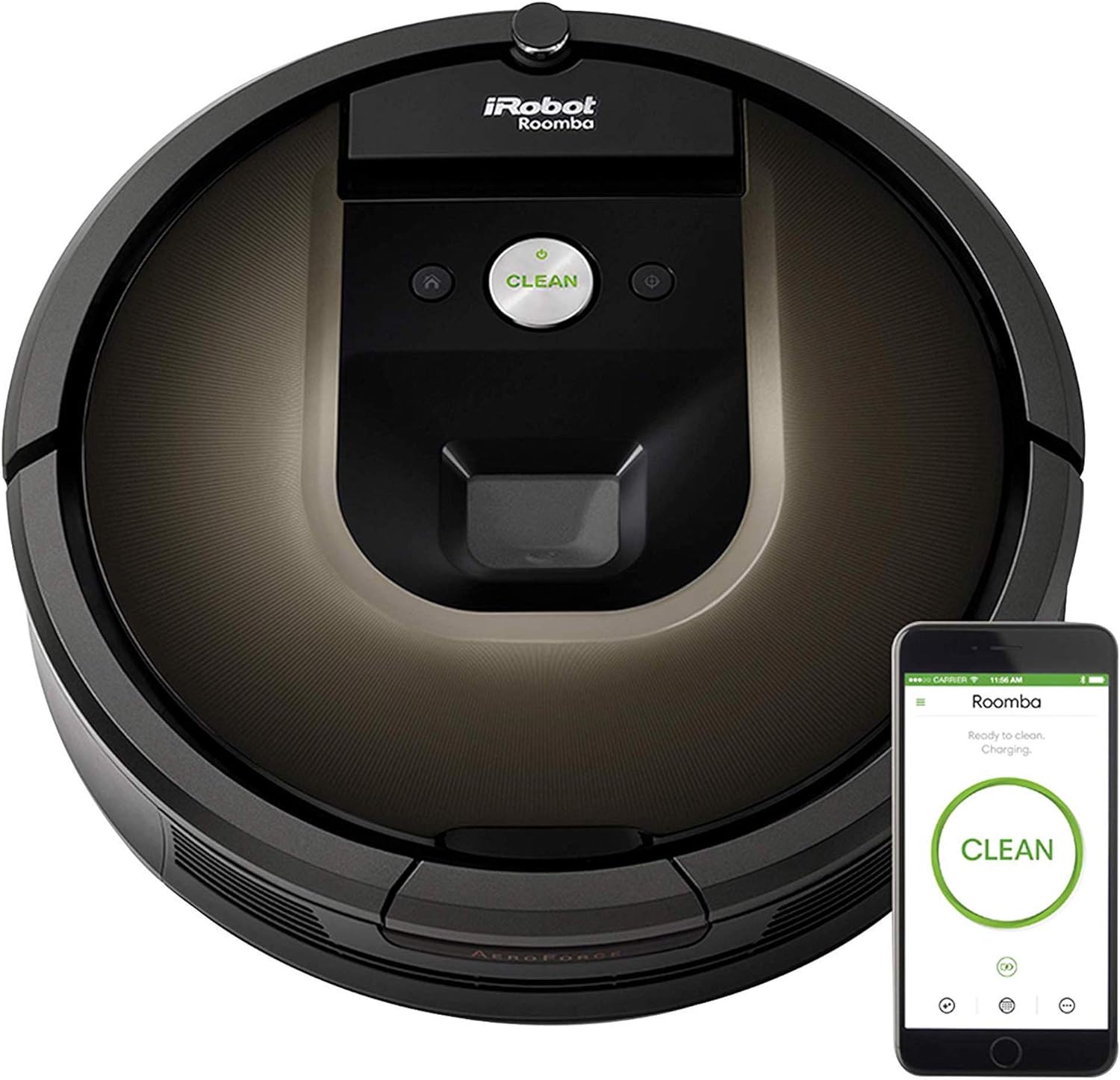 iRobot Roomba 980 Robot Vacuum with Wi-Fi Connectivity +1 extra virtual wall included - Smart Home Appliances