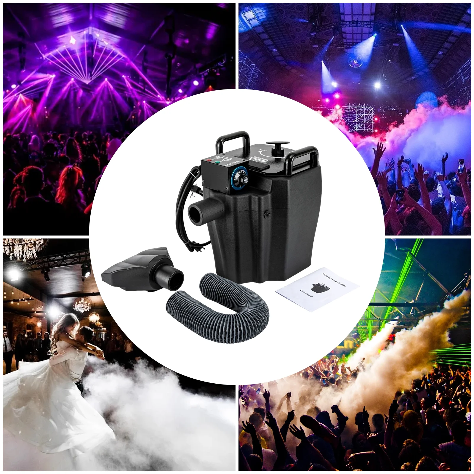 Miumaeov 3500w DJ Stage Effect Dry Ice Machine