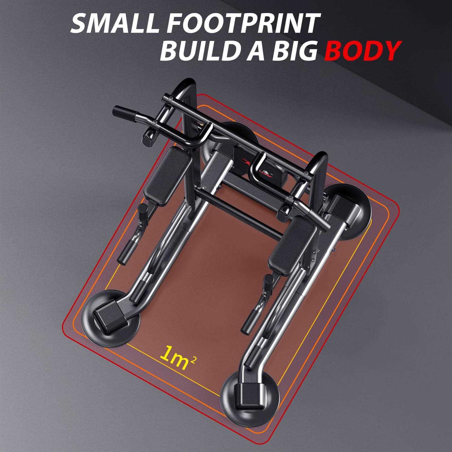 K KiNGKANG Power Tower Adjustable Height Pull Up Dip Station Multi-Function Home Strength Training Fitness Workout Station for Home Gym