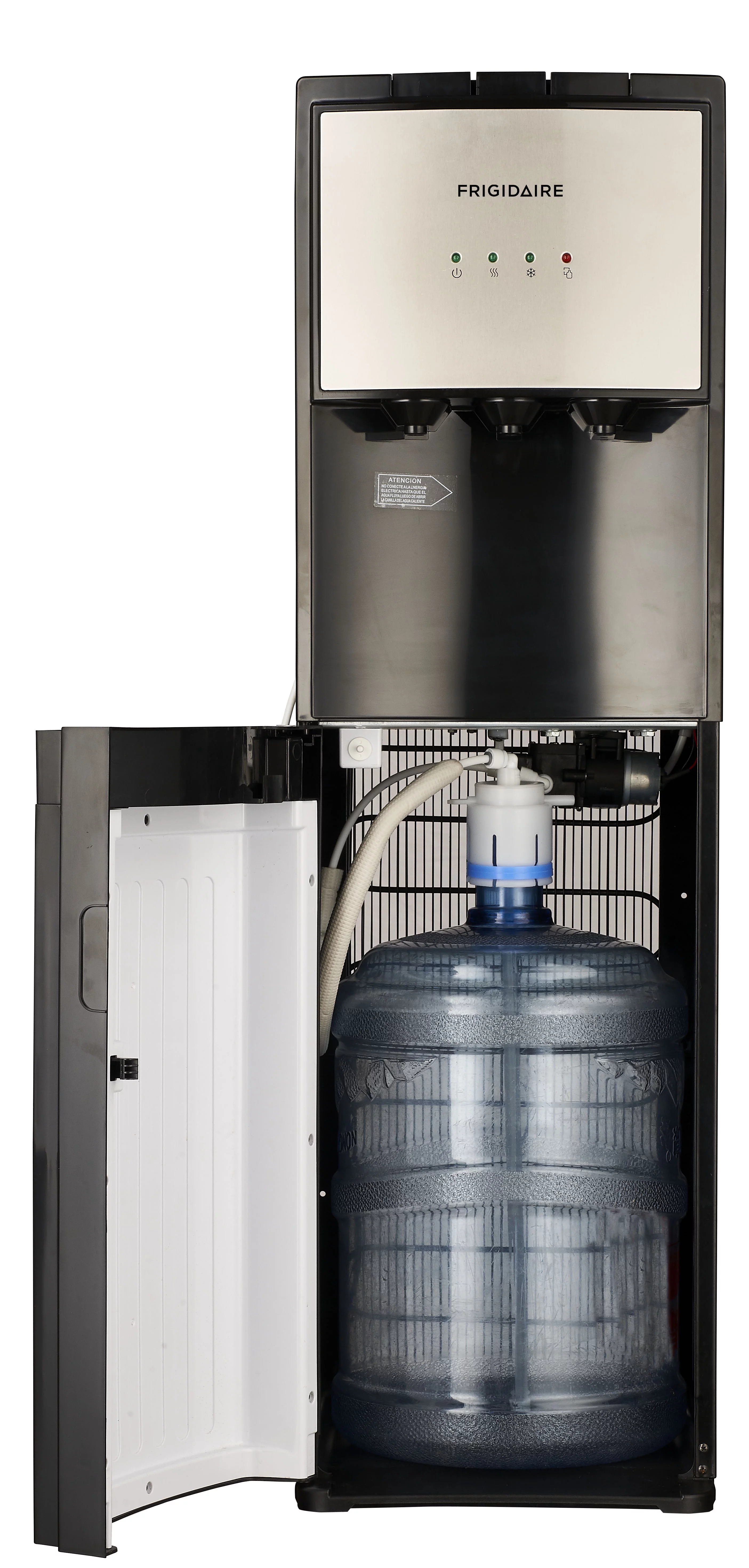 Frigidaire, 5 Gallon Bottom Loading Hot and Cold Water Dispenser EFWC505, Stainless Steel - Radiant Selections