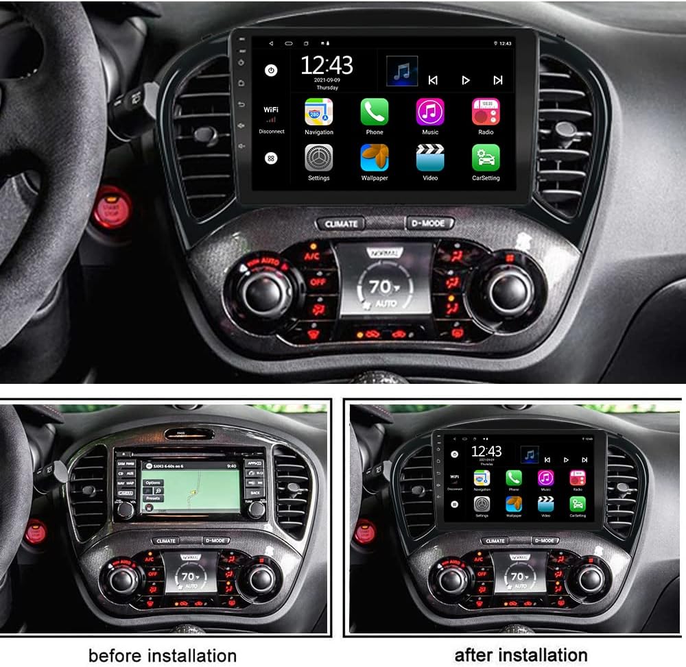 LEXXSON Car Radio for Nissan Juke 2011-2016, Android 11 Head Unit with Octa Core 9 inch Capacitive High Definition Touch Screen