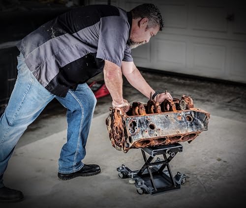 Powerbuilt Deluxe Motorcycle and Utility Lift, Lock Wheels, Strap Hooks, Transmissions, ATV, Hand Driven or Power Tool - 941877ECE